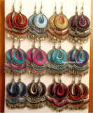  Round thread earrings