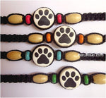 Friendship Bracelets with Paws Ceramic Beads