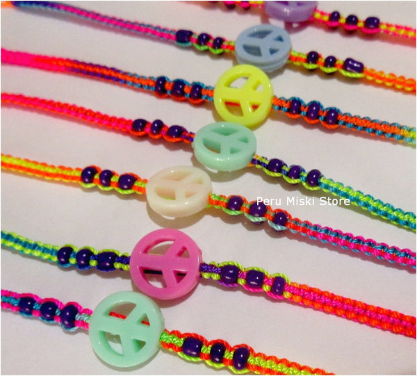 Friendship Bracelets - Tube Pack of 10 Assorted Peru - Peruvian Fair Trade  S.A.C