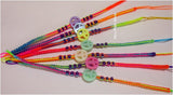 Friendship Bracelets with Peace Symbol acrylic beads