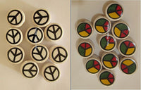 mixed peace sign beads