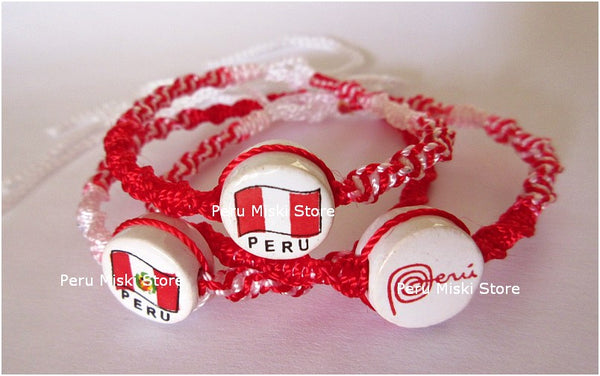 70 Peruvian Flag, Marca Peru Friendship Bracelets