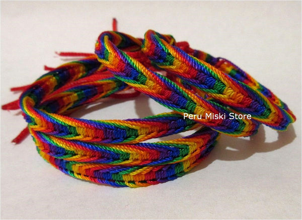 Friendship Bracelets Rainbow Fishbone Knot