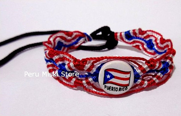 Puerto Rico Flag Friendship Bracelets