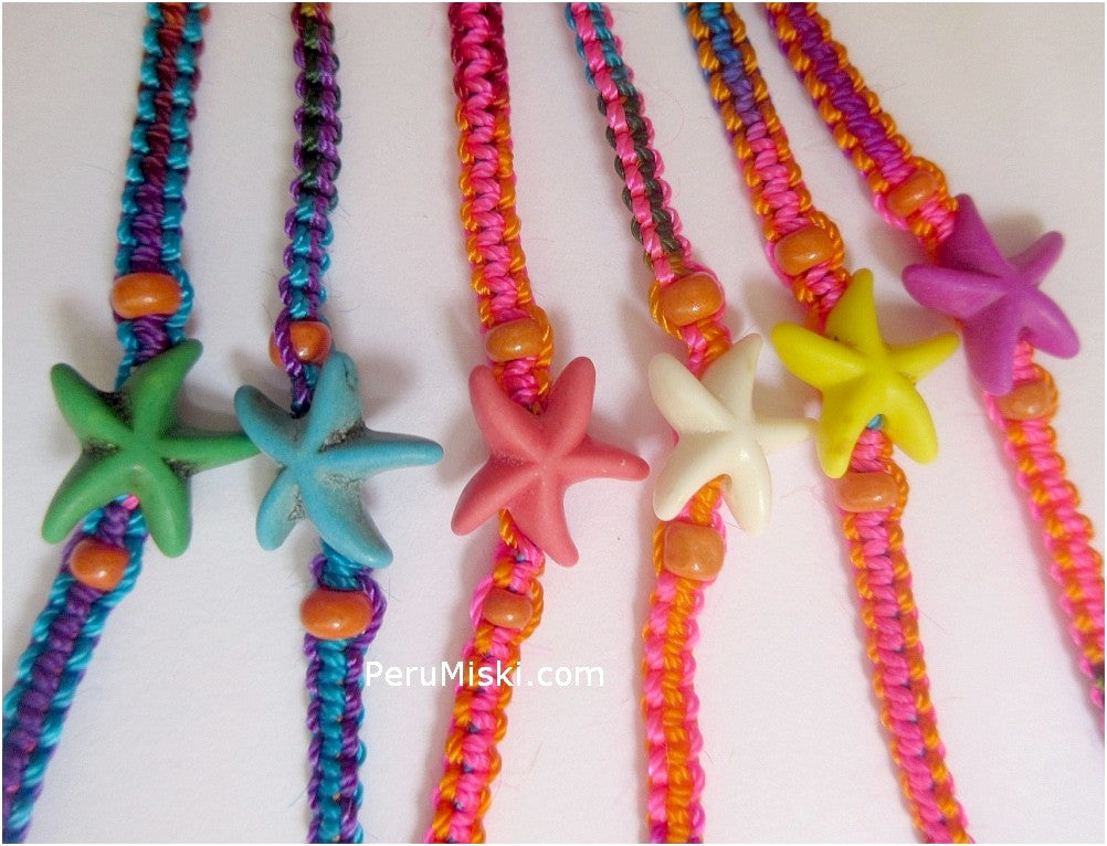 Friendship Bracelets with Starfish beads