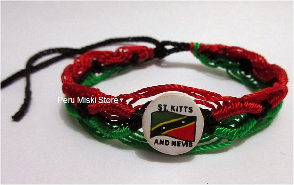 50 St Kitts and Nevis Flag Friendship Bracelets