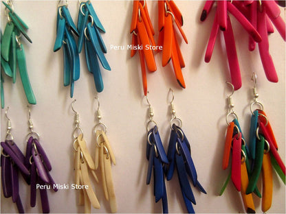 Tagua Earrings - Sticks