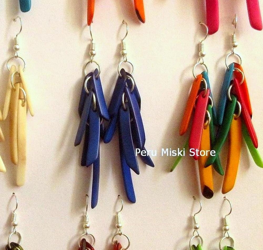24 Tagua Earrings - Sticks