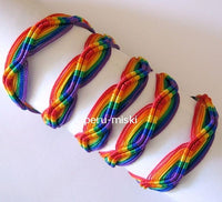 80 Friendship Bracelets Rainbow ZigZag